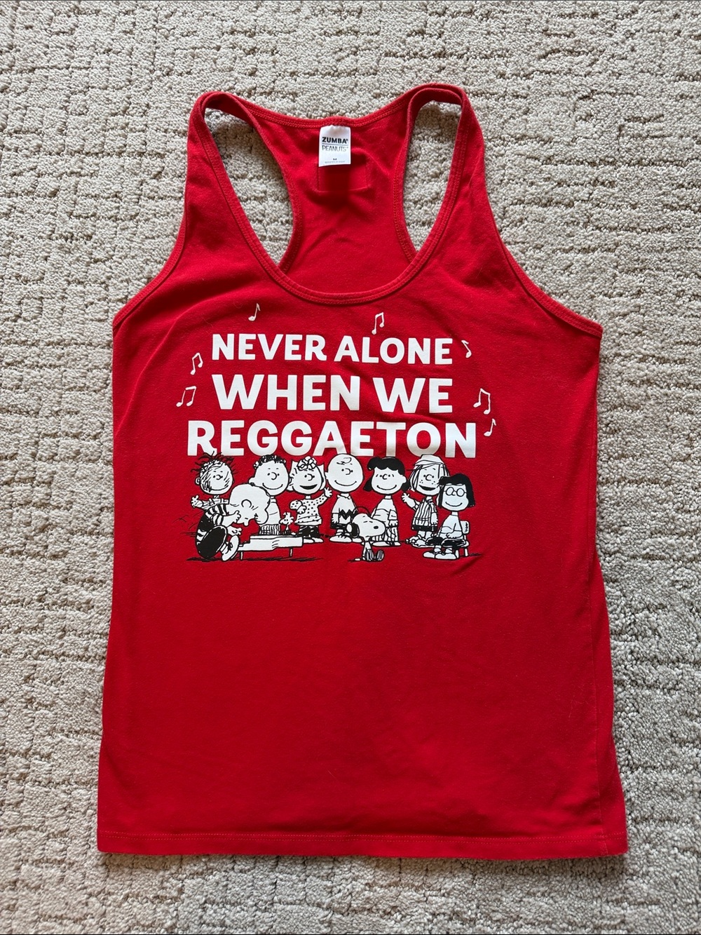 Zumba x peanuts racer back tank